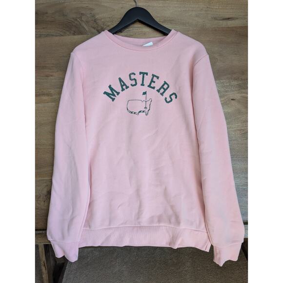 Masters Sweatshirt Unisex Medium Pink Augusta National Golf Club Crew Neck NWT - Picture 1 of 4